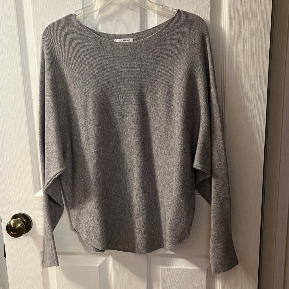 Milano Gray Crew Neck Sweater - Picture 8 of 8